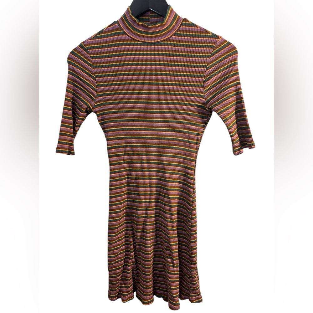 Reformation Mod Sweater Dress Gabriel Stripe Size Medium 70s 80s Retro y2k boho